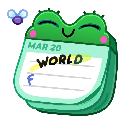 📆 Стикер «Crafts Desk Calendar» для Telegram