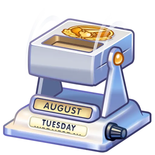 📆 Стикер «Crafts Desk Calendar» для Telegram