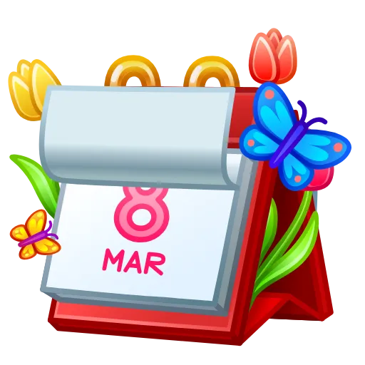 📆 Стикер «Crafts Desk Calendar» для Telegram
