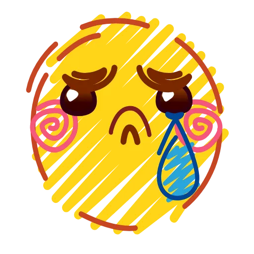 Стикер 38 Crayons Emoji