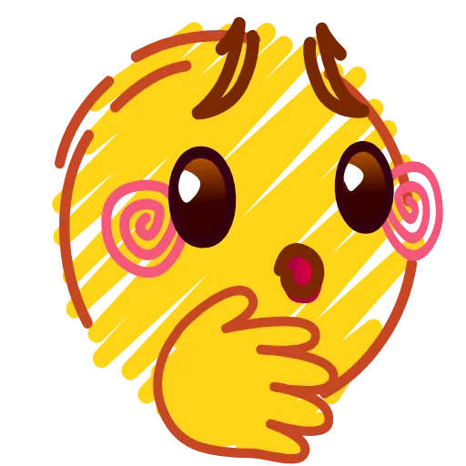 Стикер 55 Crayons Emoji