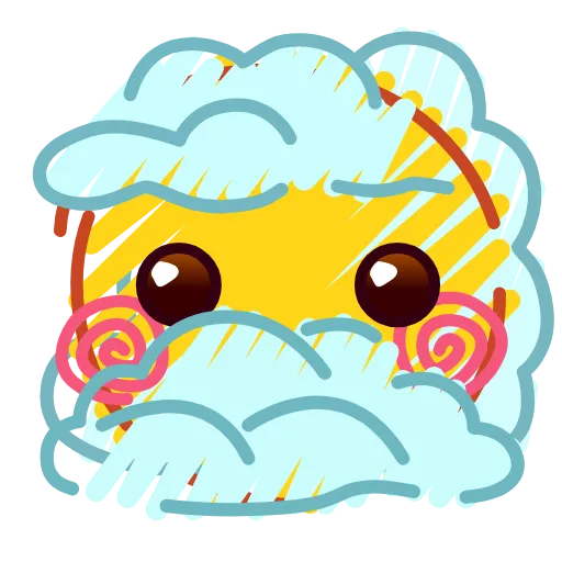 Стикер 47 Crayons Emoji