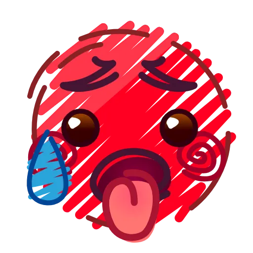 Стикер 45 Crayons Emoji
