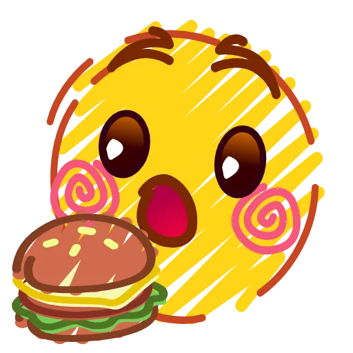 Стикер 21 Crayons Emoji