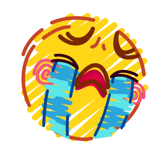 Стикер 40 Crayons Emoji