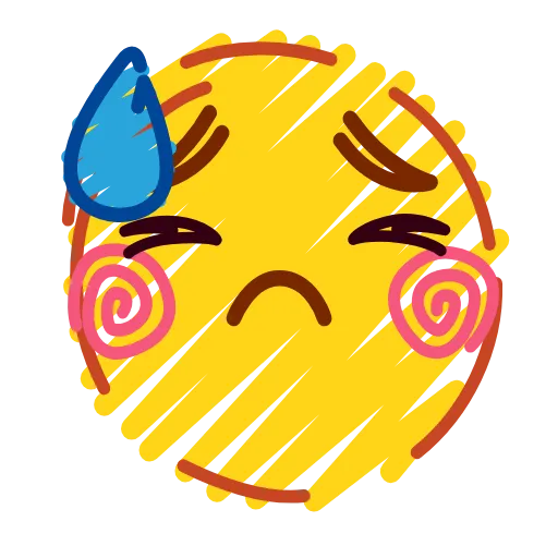 Стикер 50 Crayons Emoji