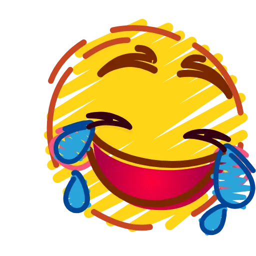 Стикер 8 Crayons Emoji