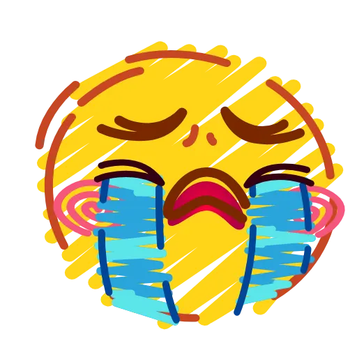 Стикер 40 Crayons Emoji