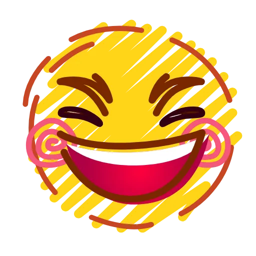 Стикер 5 Crayons Emoji