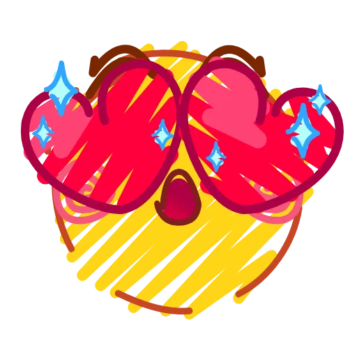 Стикер 16 Crayons Emoji