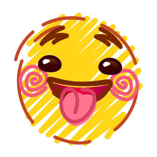 Стикер 21 Crayons Emoji