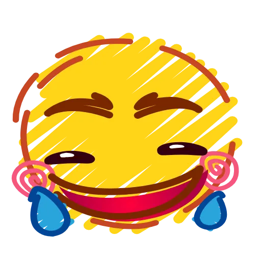 Стикер 8 Crayons Emoji