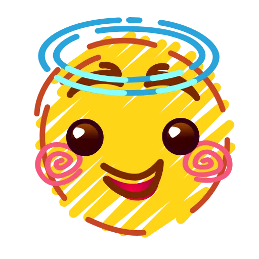 Стикер 11 Crayons Emoji
