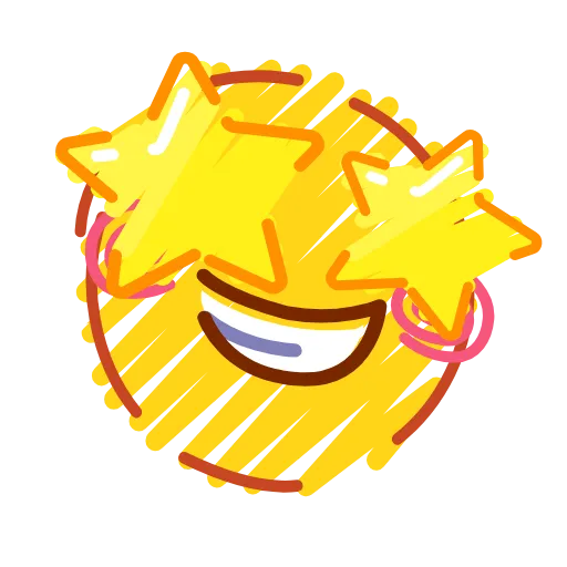 Стикер 28 Crayons Emoji