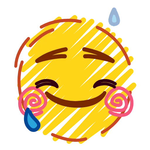Стикер 7 Crayons Emoji