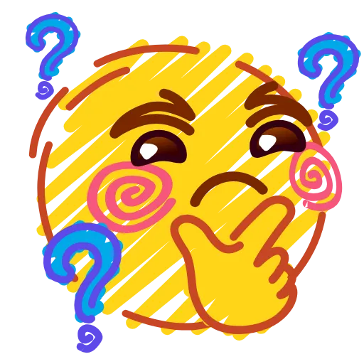 Стикер 51 Crayons Emoji