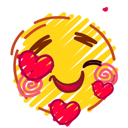 Стикер 17 Crayons Emoji