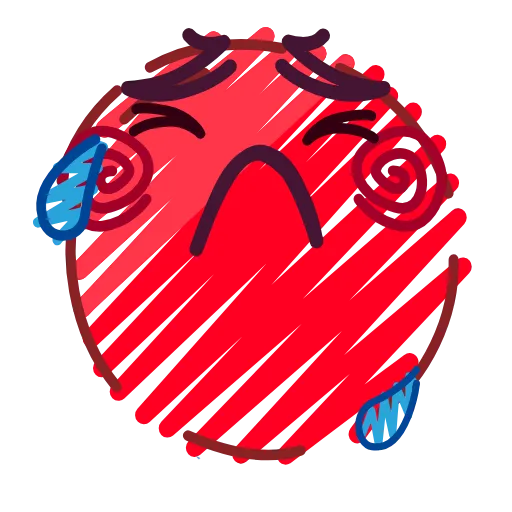 Стикер 45 Crayons Emoji