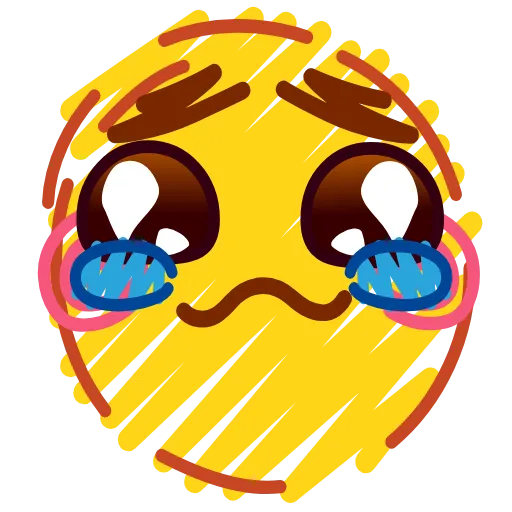 Стикер 6 Crayons Emoji