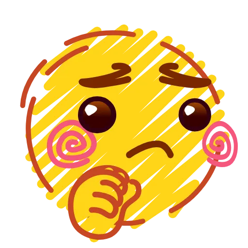 Стикер 56 Crayons Emoji