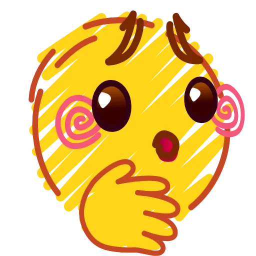 Стикер 54 Crayons Emoji