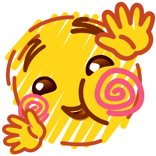 Стикер 50 Crayons Emoji