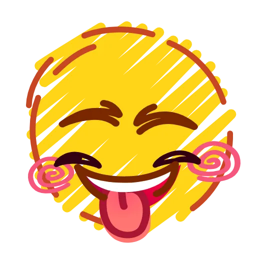 Стикер 22 Crayons Emoji