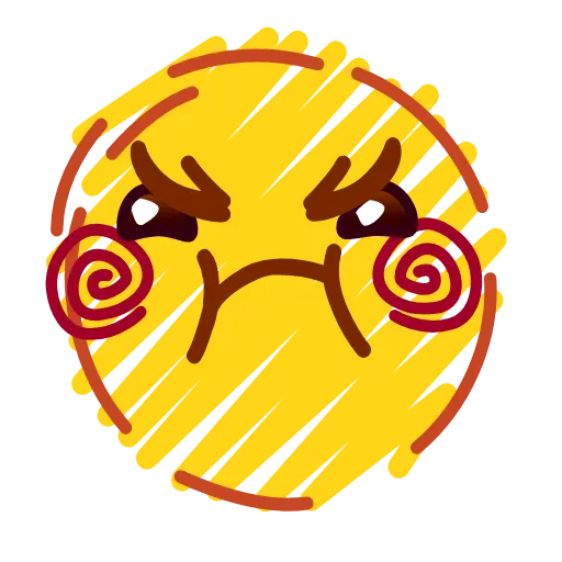 Стикер 41 Crayons Emoji