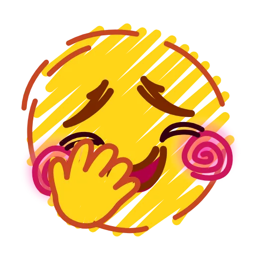 Стикер 53 Crayons Emoji