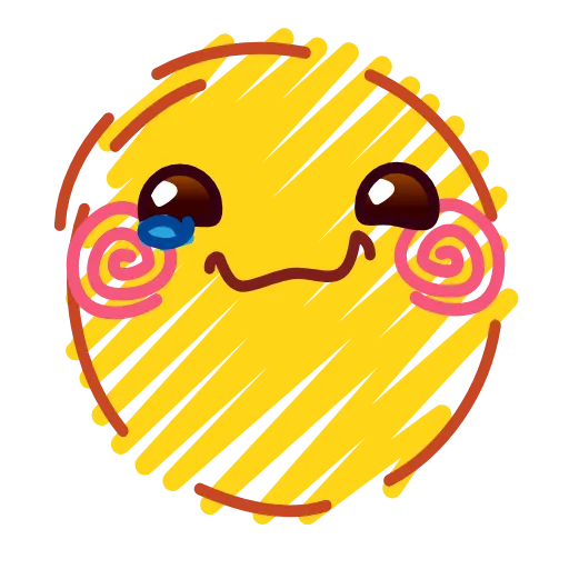 Стикер 9 Crayons Emoji