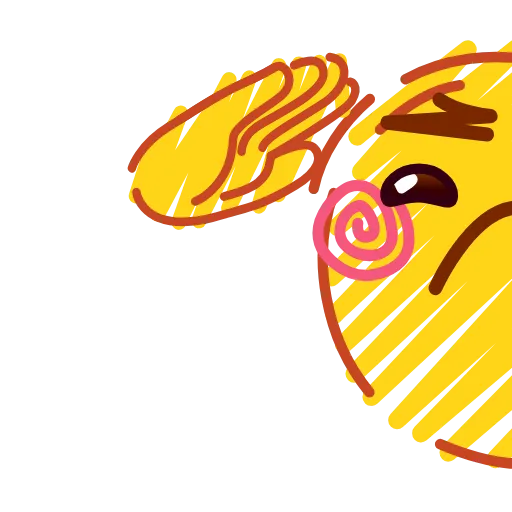 Стикер 55 Crayons Emoji