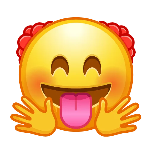 Стикер 22 Crazy Emoji -