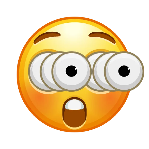 Стикер 21 Crazy Emoji -