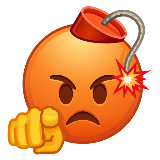 Стикер 39 Crazy Emoji -