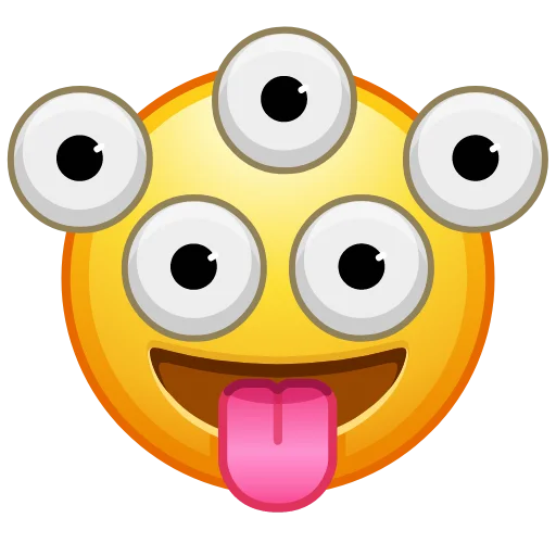 Стикер 19 Crazy Emoji -