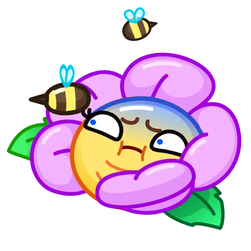Стикер 21 Crazy Flower