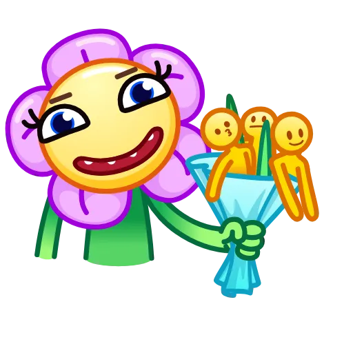 Стикер 15 Crazy Flower