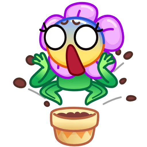 Стикер 4 Crazy Flower