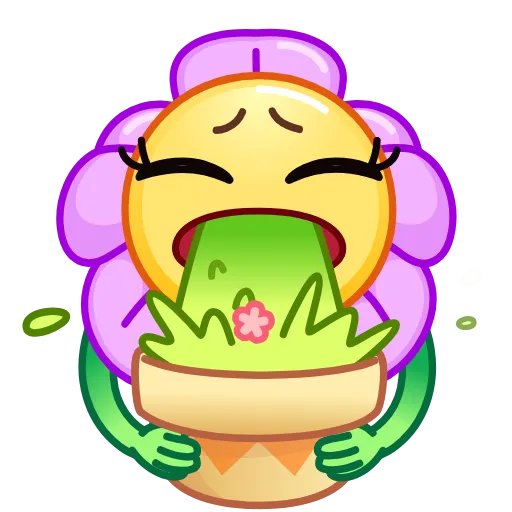 Стикер 19 Crazy Flower