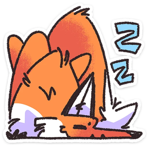 😴 Стикер «Упоротая лисичка» для Telegram