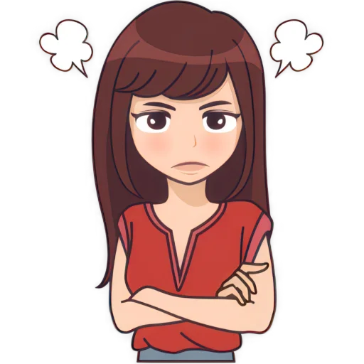 😤 Стикер «Безумно о тебе» для Telegram