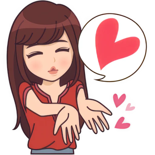 😍 Стикер «Безумно о тебе» для Telegram