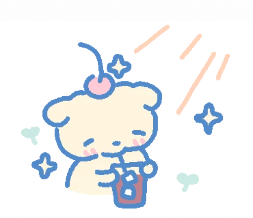 🧋 Стикер «cream puppy» для Telegram