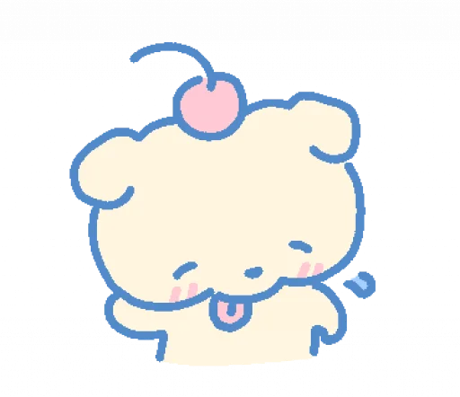 😋 Стикер «cream puppy» для Telegram
