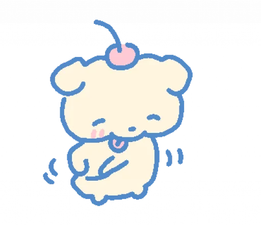 😁 Стикер «cream puppy» для Telegram