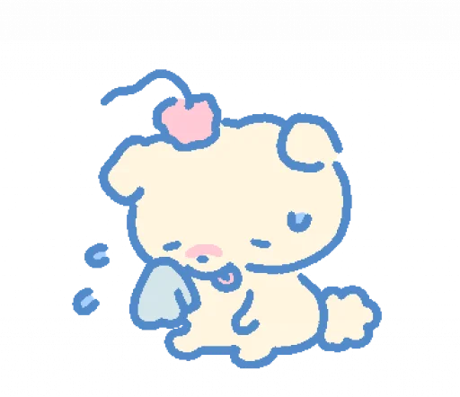 🥵 Стикер «cream puppy» для Telegram