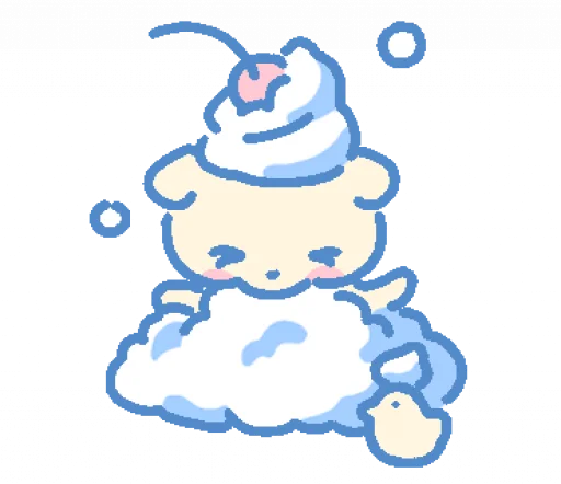 🍽️ Стикер «cream puppy» для Telegram