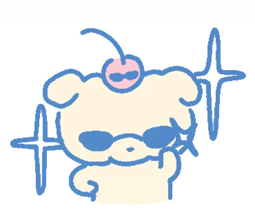 😎 Стикер «cream puppy» для Telegram