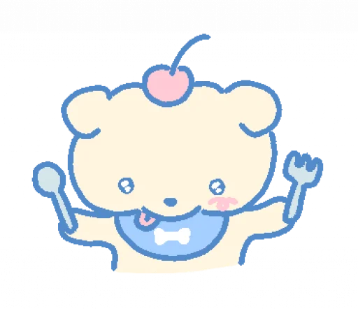 😋 Стикер «cream puppy» для Telegram