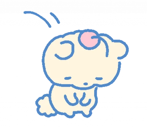 🙂‍↕️ Стикер «cream puppy» для Telegram